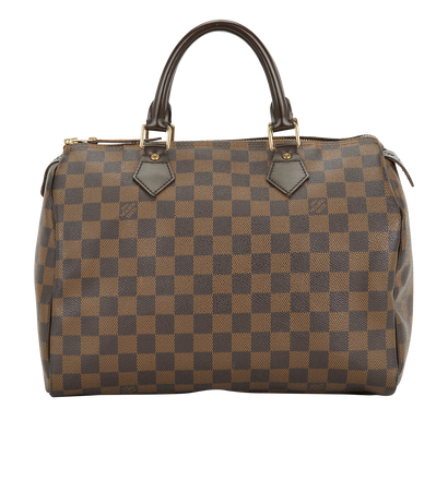 Speedy 30, £750, Handbags, Brown, Canvas, Front view